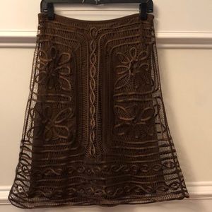 Studio M two layer silk skirt